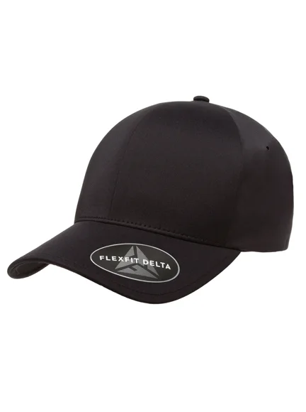 Flexfit Delta Cap in Schwarz